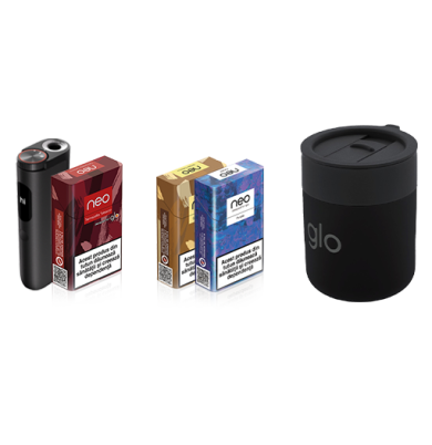Starter Kit glo™ Hyper Pro & 1 pachet neo™ + 2 pachete CADOU + Travel Cup