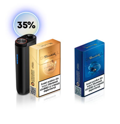 Starter Kit glo™ Hyper & 1 pachet Dunhill designed for glo™ + 1 pachet CADOU 35% reducere
