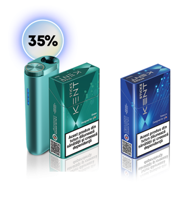 Starter Kit glo™ Hyper & 1 pachet KENT designed for glo™ + 1 pachete CADOU 35% reducere