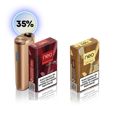 Starter Kit glo™ Hyper & 1 pachet neo designed for glo™ + 1 pachet CADOU 35% reducere