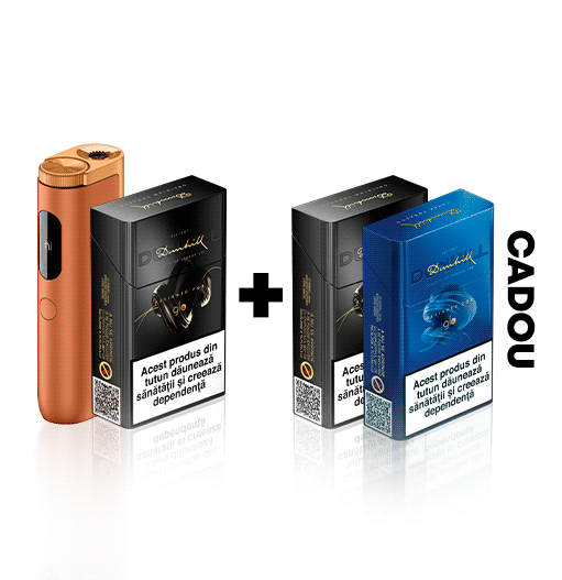 Starter Kit glo™ Hyper Pro Summer Limited Edition & 1 pachet Dunhill designed for glo™ + 2 pachete CADOU