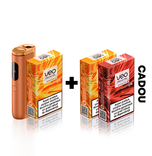 Starter Kit glo™ Hyper Pro Summer Limited Edition & 1 pachet veo™ designed for glo™ + 2 pachete CADOU